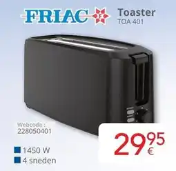 Eldi Friac Toaster TOA 401 aanbieding