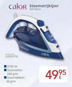 Eldi calor Stoomstrijkijzer FV5750CO aanbieding