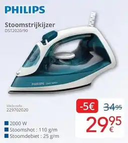 Eldi Philips Stoomstrijkijzer DST2020/90 aanbieding