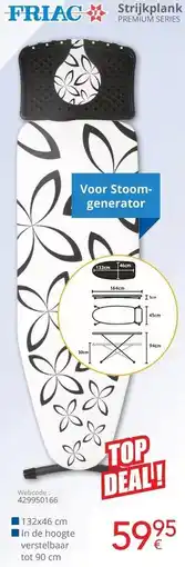 Eldi Friac Strijkplank PREMIUM SERIES aanbieding