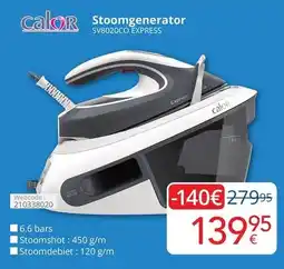 Eldi calor Stoomgenerator SV8020CO EXPRESS aanbieding