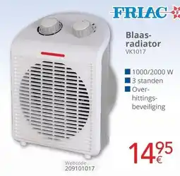 Eldi Friac Blaasradiator VK1017 aanbieding