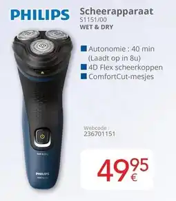Eldi Philips Scheerapparaat 51151/00 aanbieding
