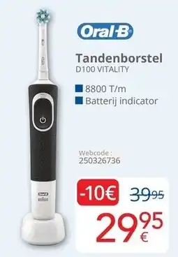 Eldi Oral-B Tandenborstel D100 VITALITY aanbieding