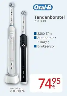Eldi Oral-B Tandenborstel 790 DUO aanbieding