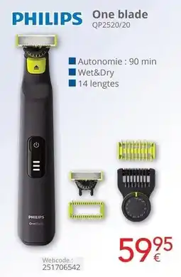 Eldi Philips One blade QP2520/20 aanbieding