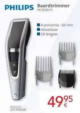Eldi Philips Baardtrimmer HC5630/15 aanbieding