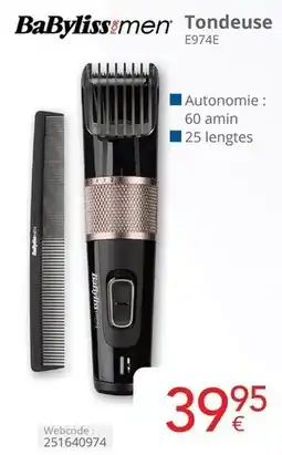 Eldi BaByliss men Tondeuse E974E aanbieding
