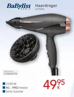Eldi BaByliss Haardroger 6709DE aanbieding