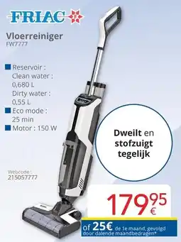 Eldi Friac Vloerreiniger FW7777 aanbieding