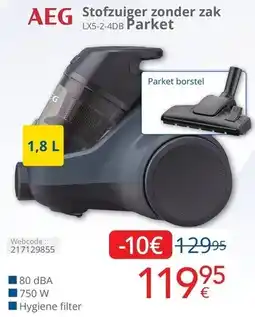 Eldi AEG Stofzuiger zonder zak LX5-2-4DB Parket aanbieding