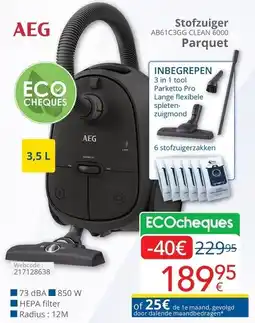Eldi AEG Stofzuiger / Parquet aanbieding