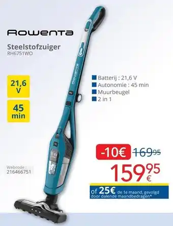 Rowenta Steelstofzuiger RH6751WO
