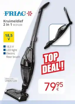 Eldi Friac Kruimeldief 2 in 1 vcs1220 aanbieding