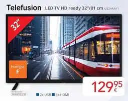 Eldi Telefusion LED TV HD ready U32HAA11 aanbieding