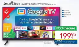 Eldi Smart Tech Smart Google TV 32VA1 aanbieding
