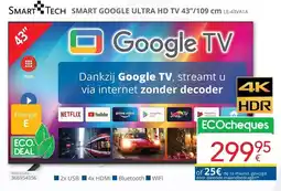 Eldi Smart Tech Smart Google Ultra HD TV LE-43VA1A aanbieding