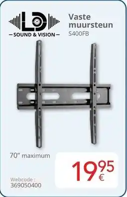 Eldi Sound & Vision Vaste Muursteun S400FB aanbieding