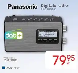 Eldi Panasonic Digitale radio RF-D10EG-K aanbieding