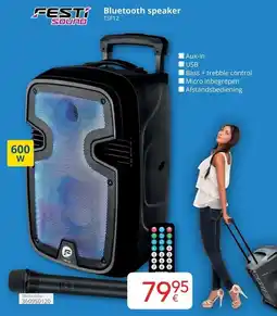 Eldi Festi Sound Bluetooth Speaker TSF12 aanbieding