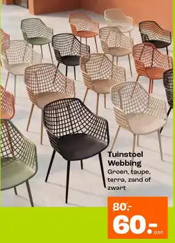 Kwantum Tuinstoel Webbing aanbieding