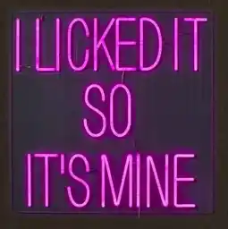 Kwantum Wandlamp Neon It's Mine aanbieding