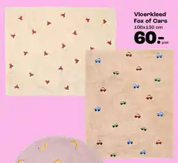 Kwantum Vloerkleed Fox of Cars aanbieding