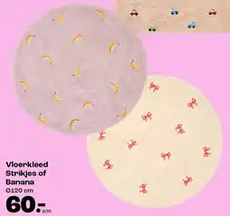 Kwantum Vloerkleed Strikjes of Banana aanbieding