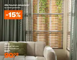 Kwantum Houten Jaloezieën Jens aanbieding
