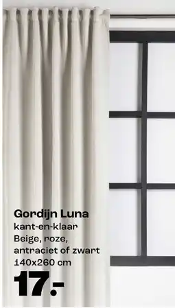 Kwantum Gordijn Luna aanbieding