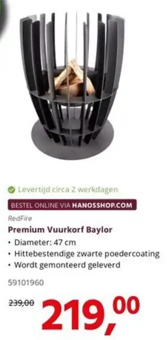 RedFire Premium Vuurkorf Baylor