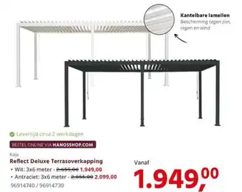 Kaja Reflect Deluxe Terrasoverkapping