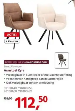 Hanos Select Furniture Armstoel Kyra aanbieding
