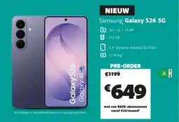 Base Samsung Galaxy S26 5G aanbieding