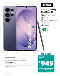 Base Samsung Galaxy S26 Ultra 5G aanbieding