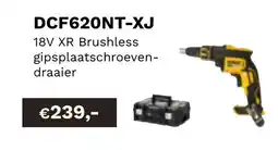DeWALT 18V XR Brushless gipsplaatschroeven- DCF620NT-XJ aanbieding