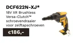 DeWALT 18V XR Brushless Versa-Clutch schroevendraaier DCF622N-XJ aanbieding