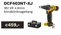 DeWALT 18V XR 4.8mm blindklinknageltang DCF850NT-XJ aanbieding