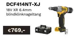 DeWALT 18V XR 6.4mm blindklinknageltang DCF414NT-XJ aanbieding