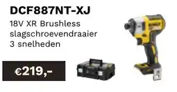DeWALT 18V XR Brushless slagschroevendraaier 3 snelheden DCF887NT-XJ aanbieding