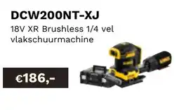 DeWALT Kies UW XRmachine zonder accu's en lader DCW200NT-XJ aanbieding