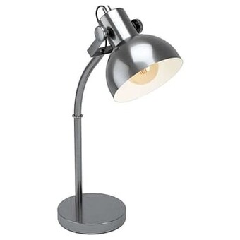Leen Bakker EGLO tafellamp Lubenham 1 - nikkelkleur/crème - Leen Bakker aanbieding