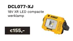 DeWALT 18V XR LED compacte werklamp DCL077-XJ aanbieding
