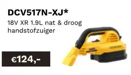 DeWALT 18V XR 1.9L nat & droog handstofzuiger DCV517N-XJ aanbieding