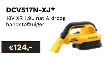 18V XR 1.9L nat & droog handstofzuiger DCV517N-XJ