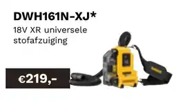 DeWALT 18V XR universele stofafzuiging DWH161N-XJ aanbieding