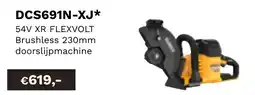DeWALT 54V XR flexbolt Brushless 230mm doorslijpmachine DCS691N-XJ aanbieding