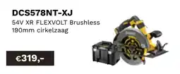DeWALT 54V XR flexvolt brushless 190mm cirkelzaag DCS578NT-XJ aanbieding