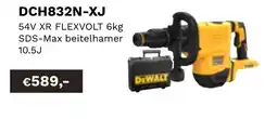 DeWALT 54V XR flexbolt 6kg SDS-Max beitelhamer DCH832N-XJ aanbieding