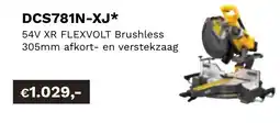 DeWALT 54V XR flexbolt Brushless 305mm afkort- en verstekzaag DCS781N-XJ aanbieding